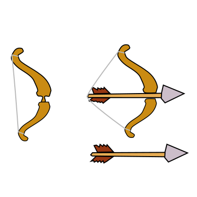 Bow and Arrow clipart