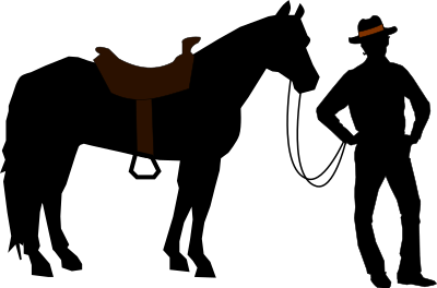 Bow-legged Cowboy clipart