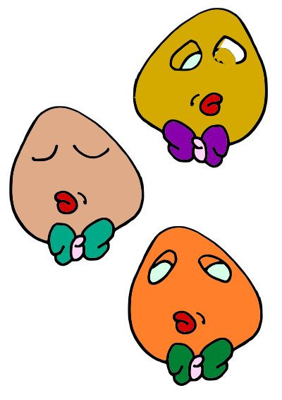 Bow Tie Heads clipart