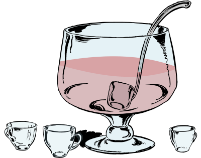 Bowl of Punch clipart