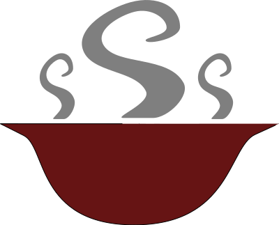 Bowl of steaming soup 01 clipart