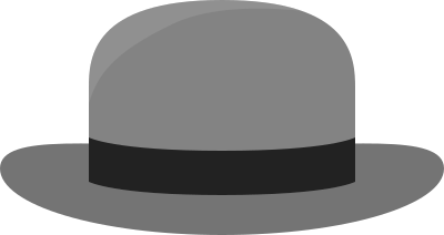 Bowler hat clipart