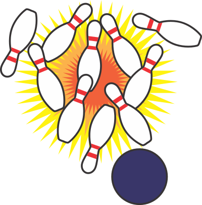 Bowling Strike clipart
