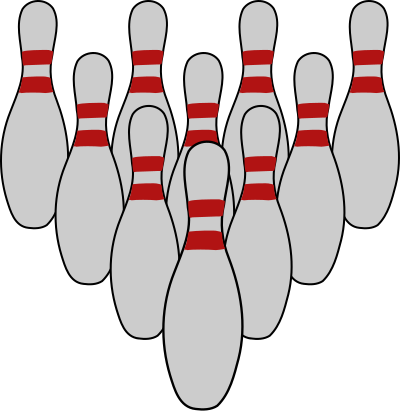 Bowling Tenpins clipart
