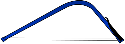 Bowsaw right angled clipart