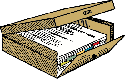 Box file clipart