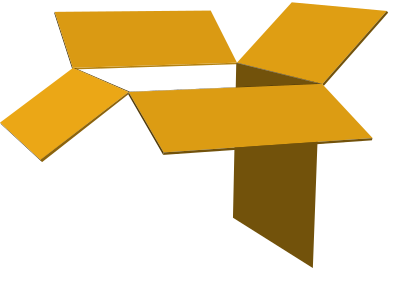 Box opened clipart