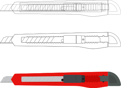 Boxcutter by Rones clipart