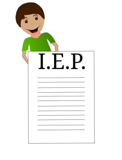 Boy Behind IEP clipart