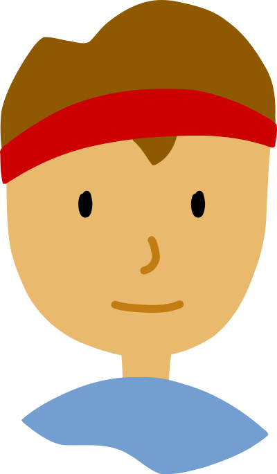 Boy face clipart