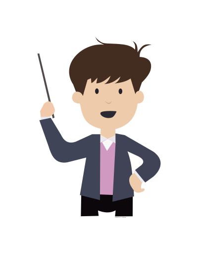 Boy-teaching clipart