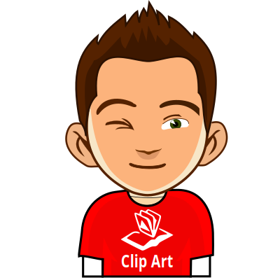 Boy-winking clipart