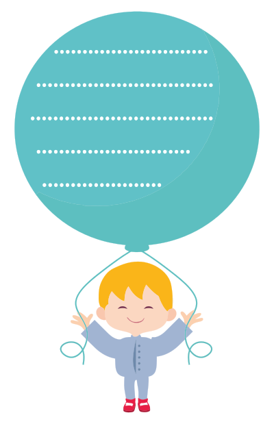Boy With Balloon clipart
