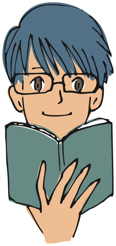 Boy with Book (#2) clipart