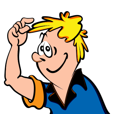 Boy without headphones clipart