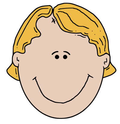 Boyface3 colour clipart