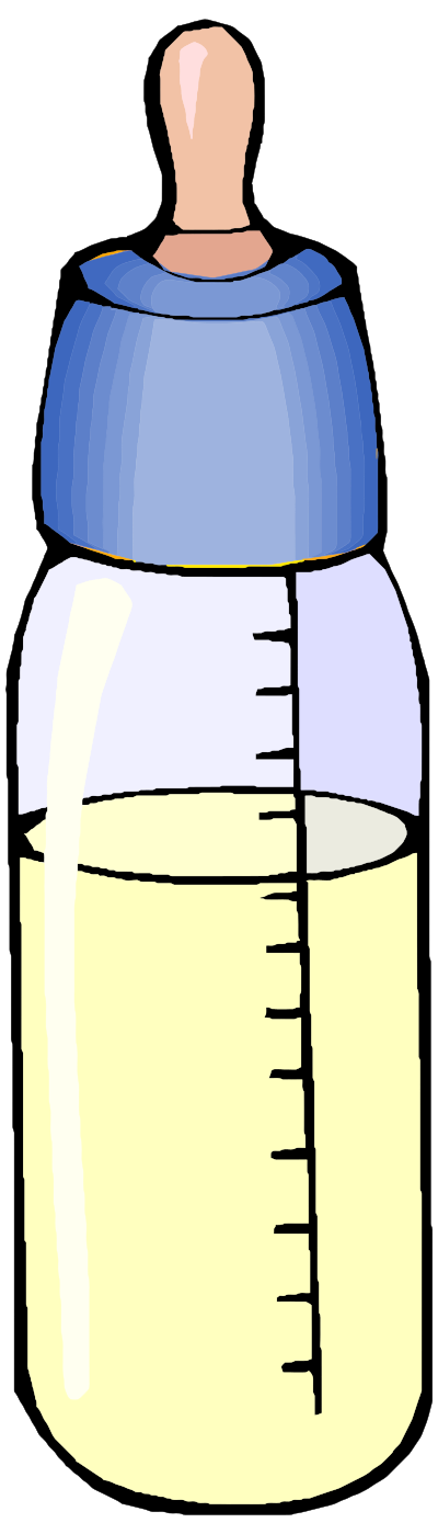 Boys Baby Bottle clipart