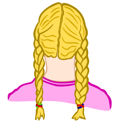 Braids - coloured clipart