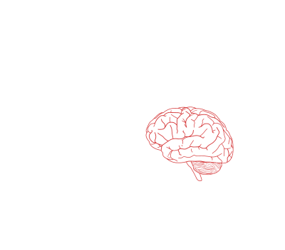 Brain profile 2 clipart
