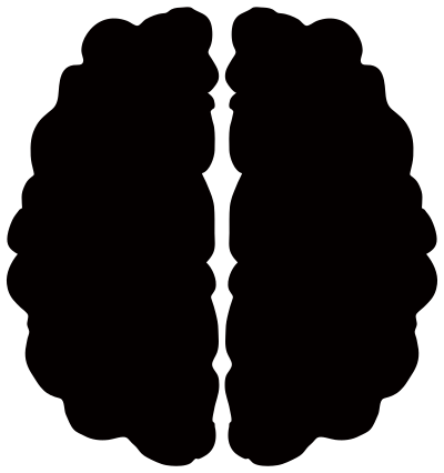 Brain Silhouette 3 clipart