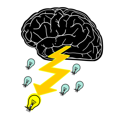 Brainstorming icon / symbol / sign clipart