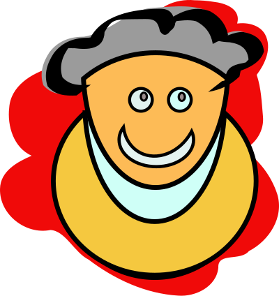 Brainy man clipart