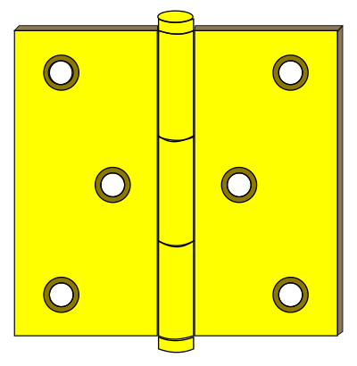 Brass Hinge clipart