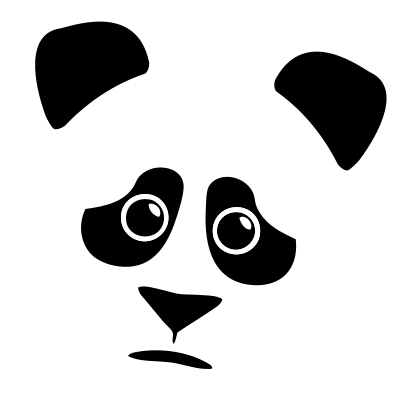 Brave Panda clipart