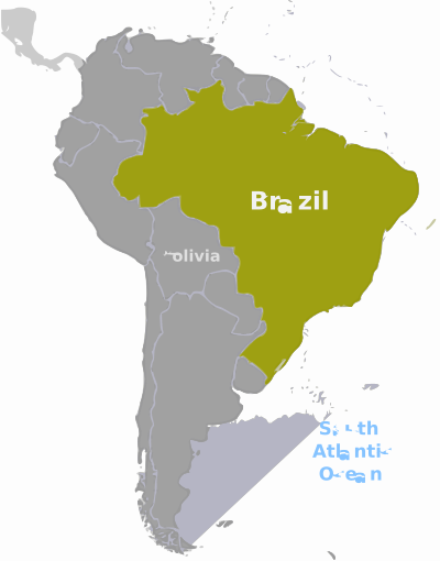 Brazil location label clipart