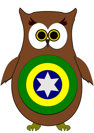 Brazil Owl Hero clipart