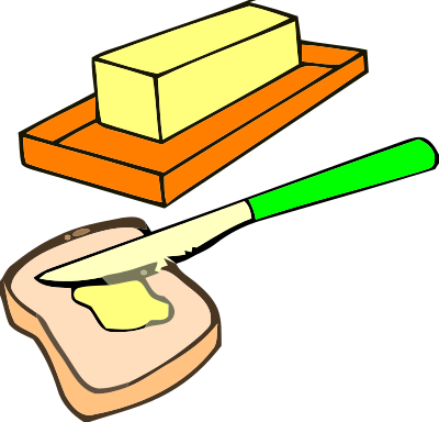 Bread and butter clipart