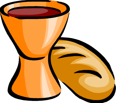 Bread and wine clipart
