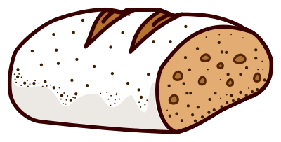 Bread - coloured clipart
