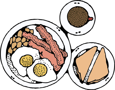Breakfast - Colour clipart
