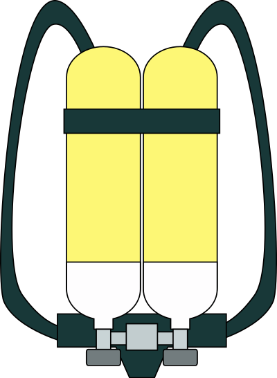 Breathing apparatus clipart