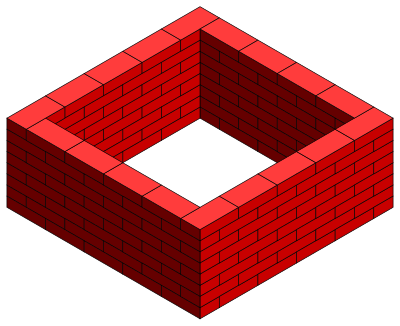 Brick frame intacted clipart