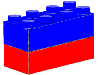 Bricks Blue Red clipart