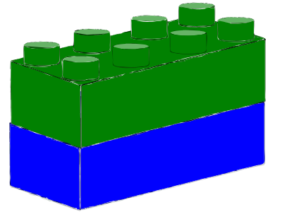 Bricks Green Blue clipart