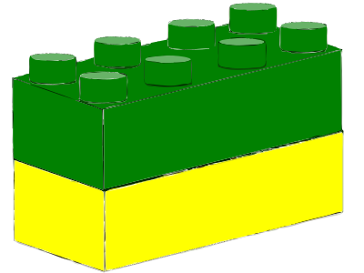 Bricks Green Yellow clipart
