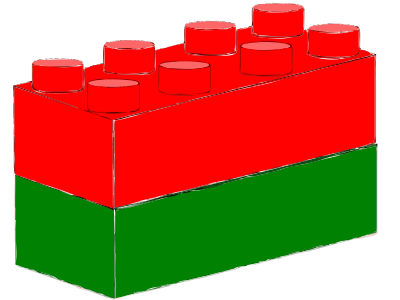 Bricks Red Green clipart