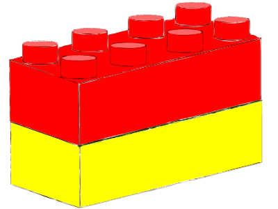 Bricks Red Yellow clipart