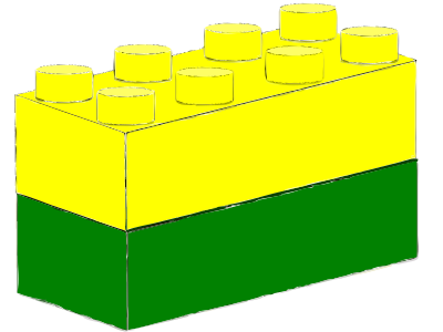Bricks Yellow Green clipart