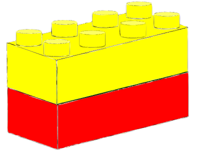 Bricks Yellow Red clipart