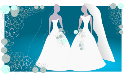 Bride and Bride clipart