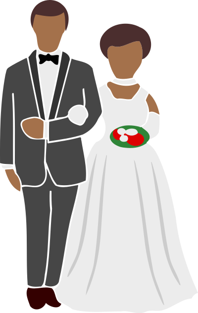 Bride and Groom - Alternative Version clipart