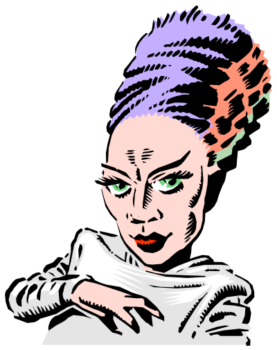 Bride of frankenstine clipart