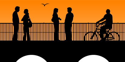 Bridge At Sunset clipart