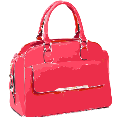 Bright Pink Bag clipart