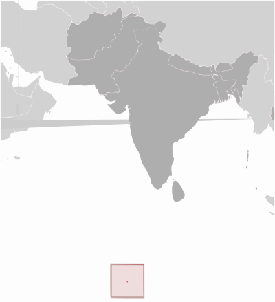 British Indian Ocean Territory location clipart
