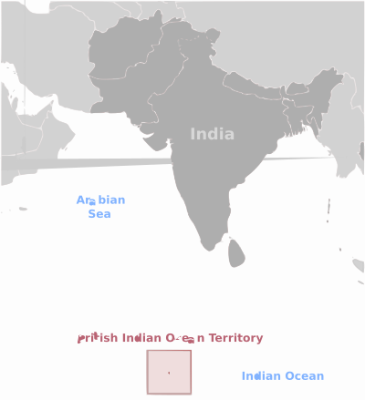 British Indian Ocean Territory location label clipart